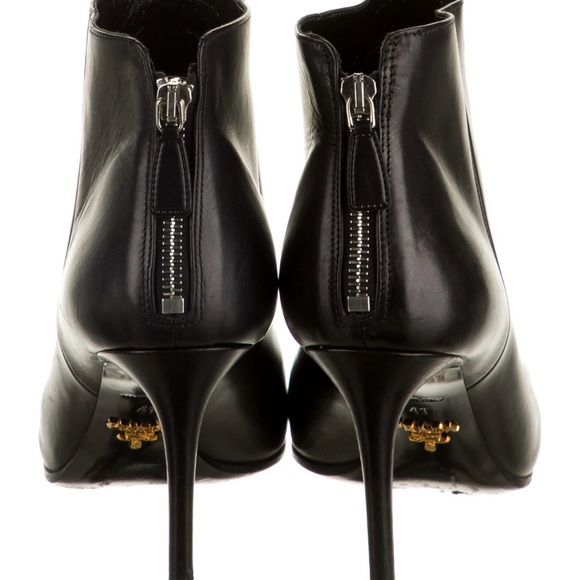 PRADA Leather Ankle Boot - Like New - Picture 3 of 4